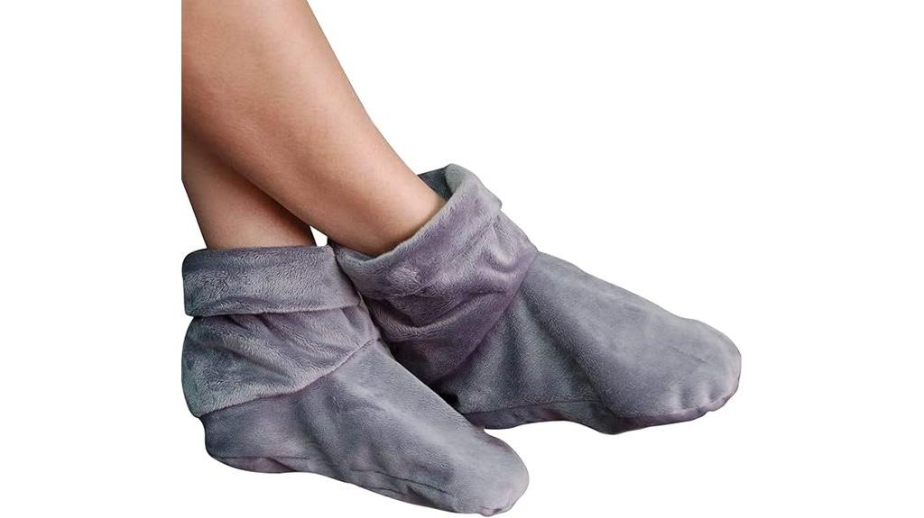heated microwaveable booties
