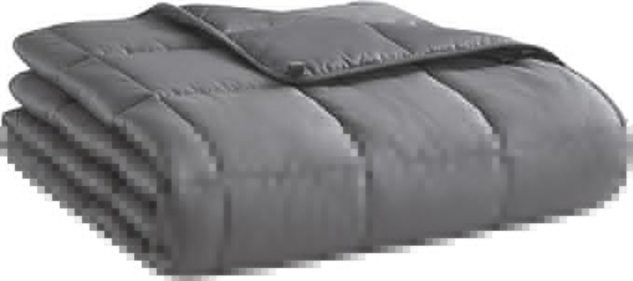 heavy dark grey blanket