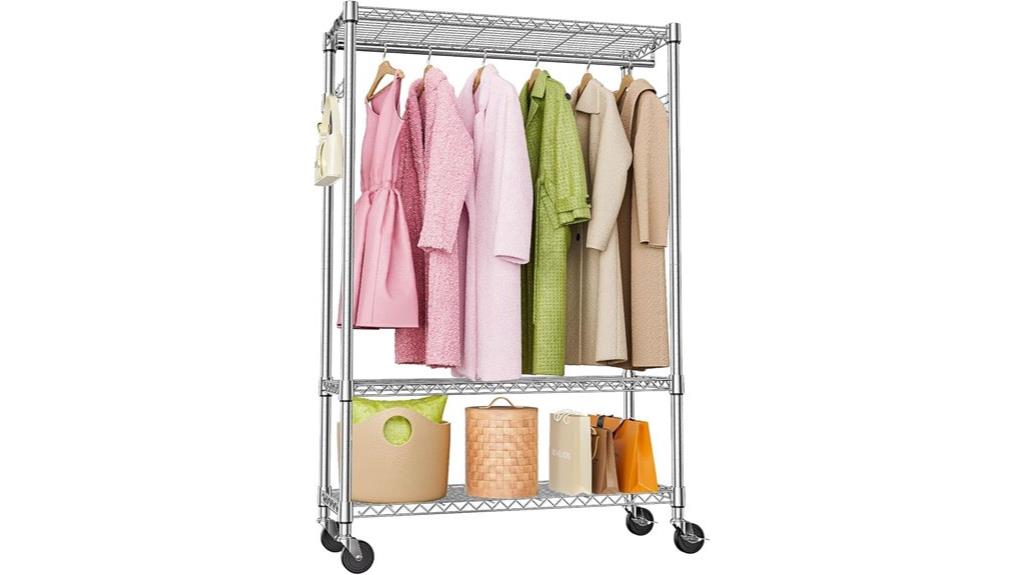 heavy duty clothing storage rack