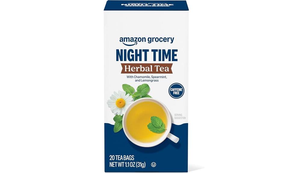 herbal caffeine free night tea