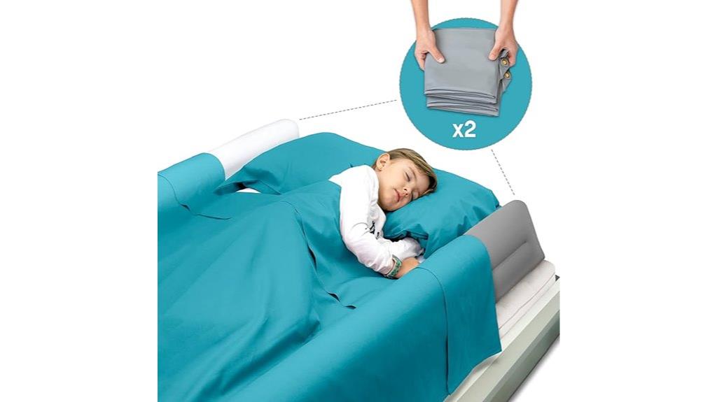 inflatable child bed bumpers