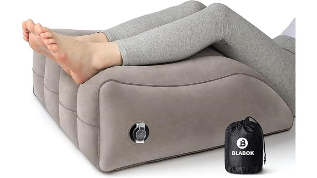 inflatable leg elevation pillow