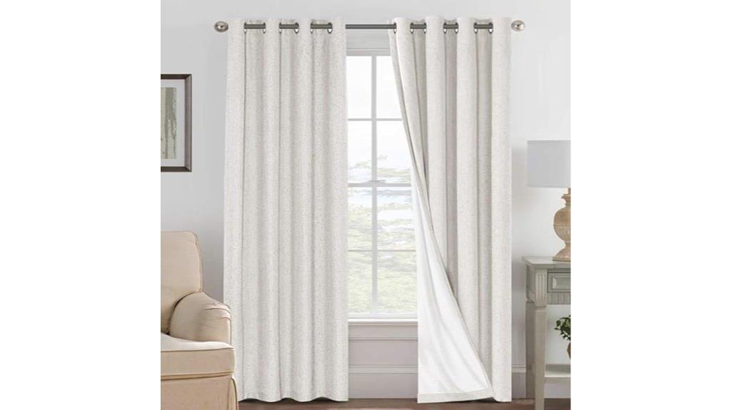 ivory 84 inch blackout curtains