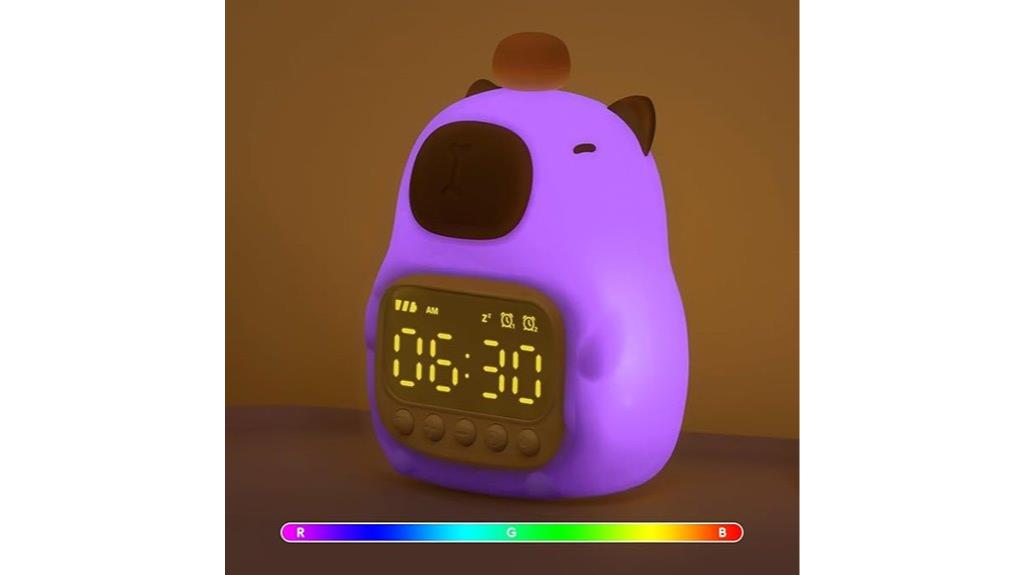 kids capybara clock