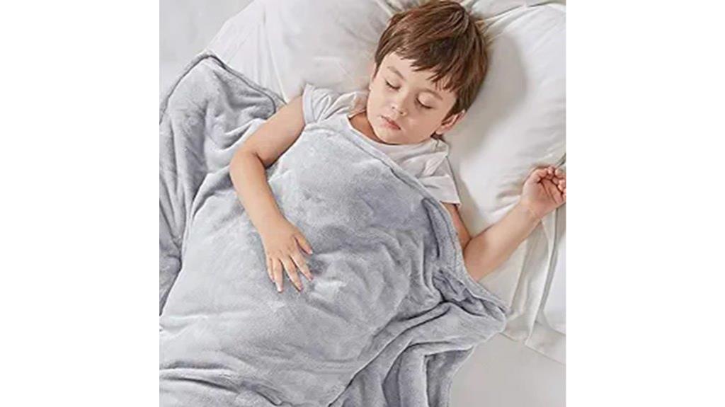 kids grey weighted blanket