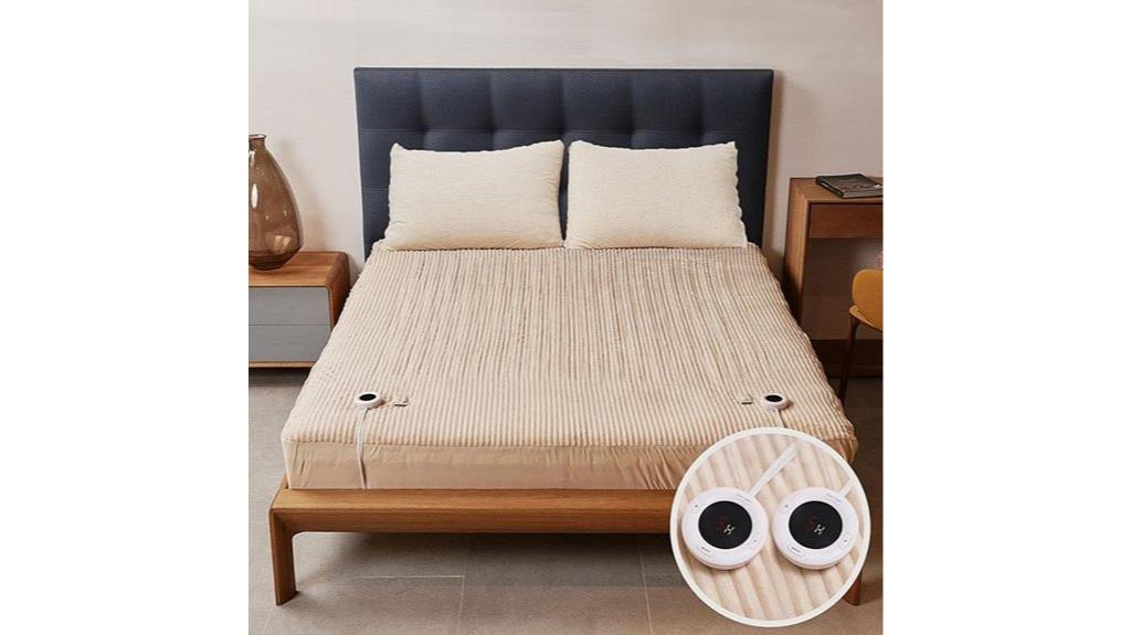 king size dual control heated mattress