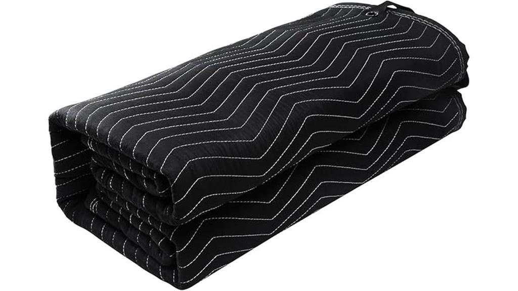 large black sound blanket