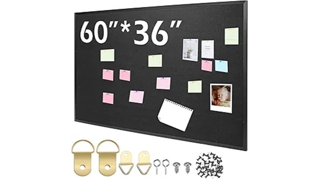 large wall corkboard surface