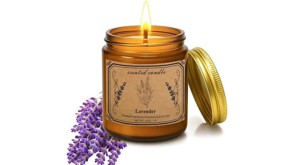 lavender aromatherapy soy candle