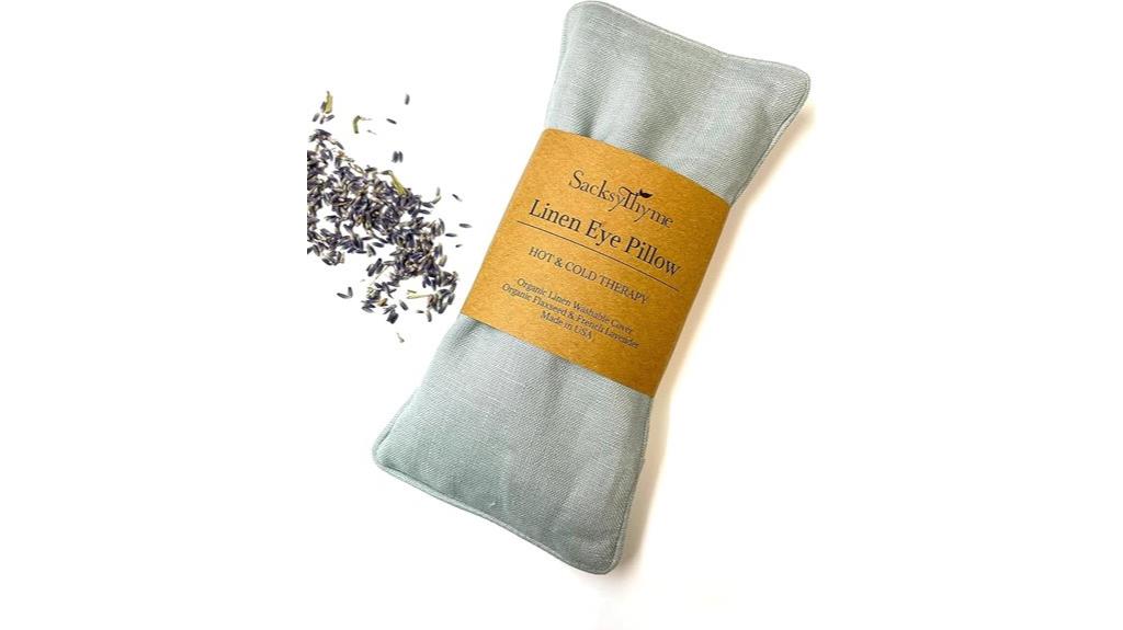 lavender flaxseed linen pillow
