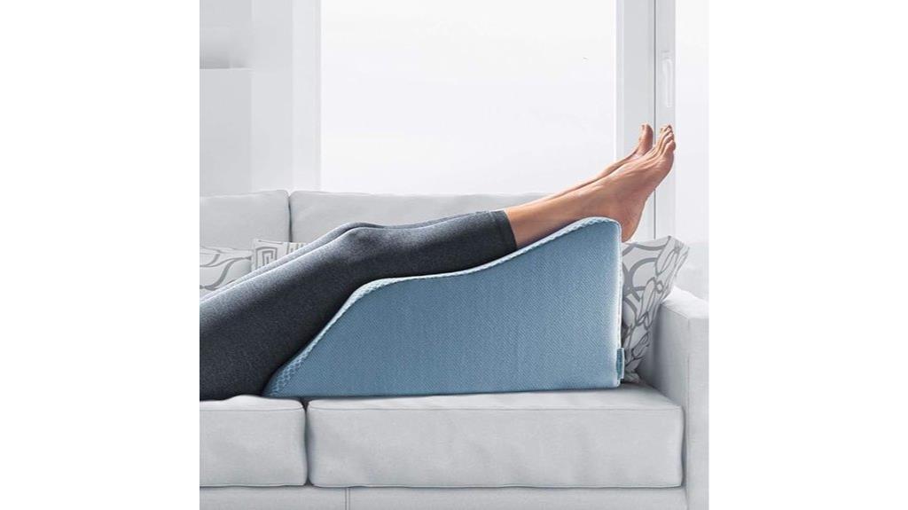 light blue large leg rest