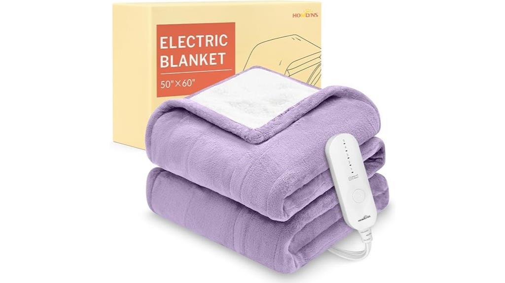 luxurious five setting heated blanket