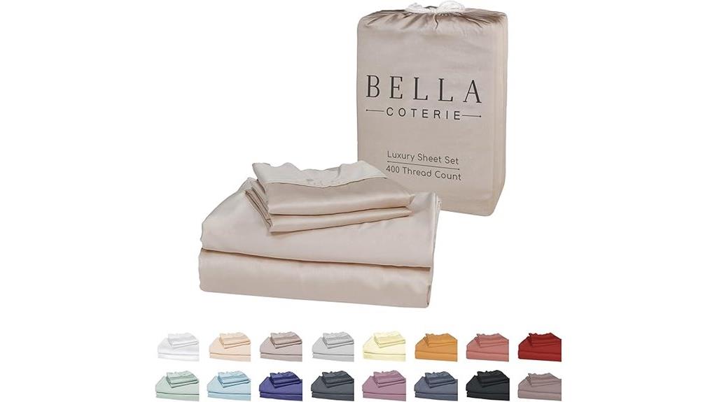 luxury bamboo king sheets