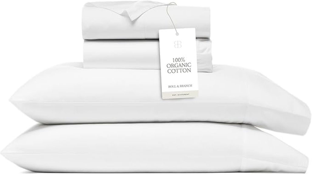 luxury percale hemmed sheets