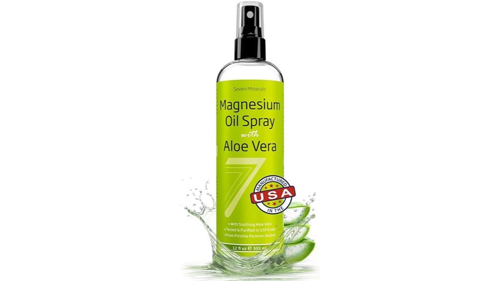 magnesium oil spray with aloe