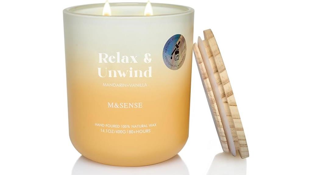 mandarin vanilla candle 14 1oz