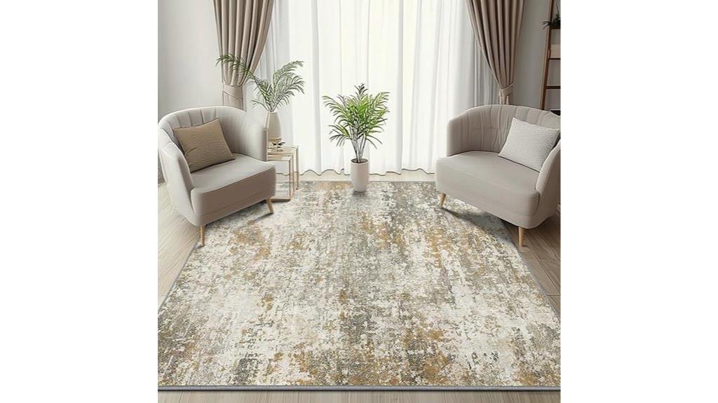 modern abstract non slip rug