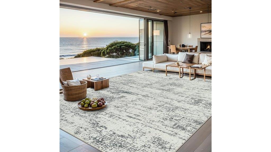 modern grey 5x7 rug