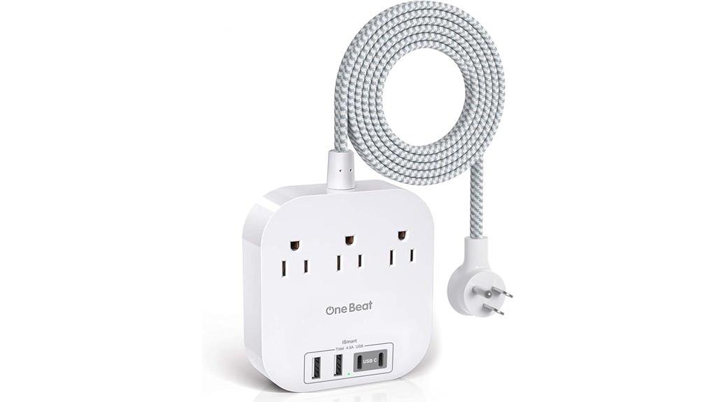 multiple outlets and usbs