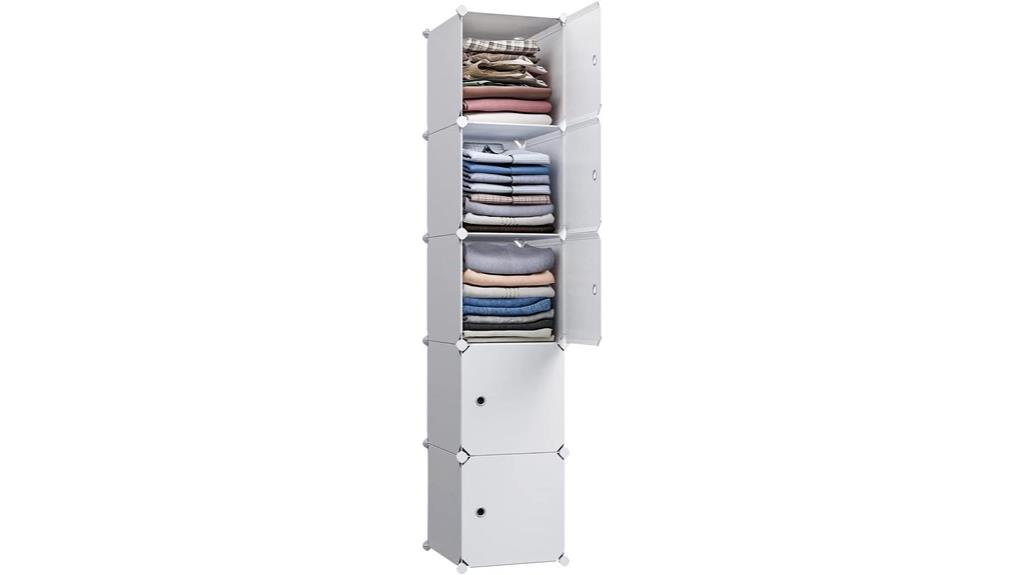 narrow cube closet cabinet