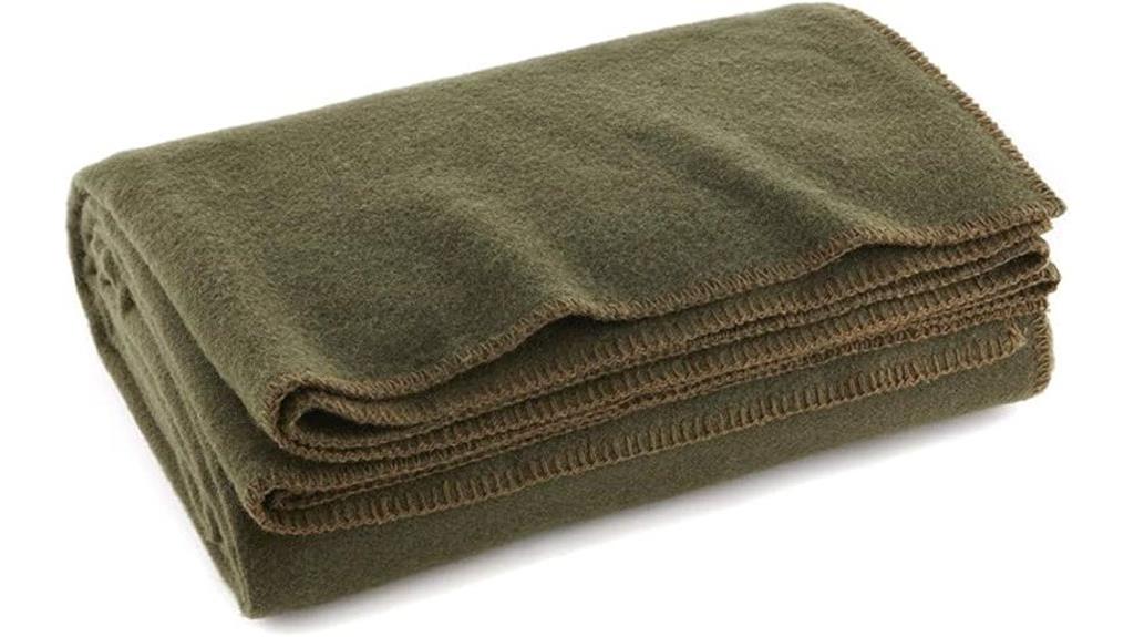 olive drab fire blanket