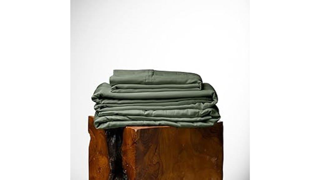 olive eucalyptus queen sheets