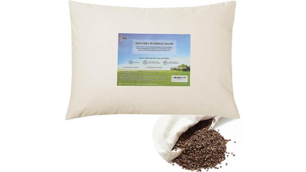 organic buckwheat pillow