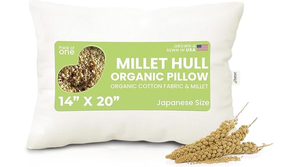 organic millet filled pillow