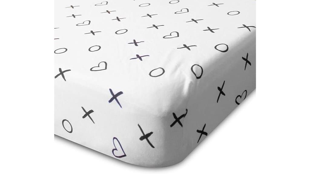 organic white crib sheet