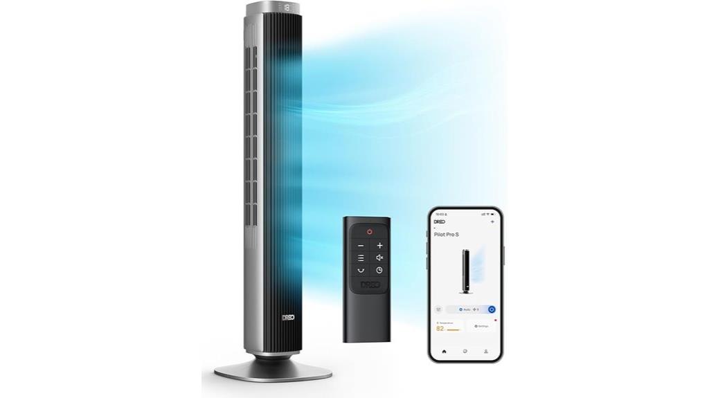 oscillating smart tower fan