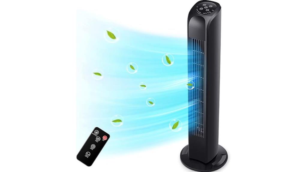 oscillating tower fan