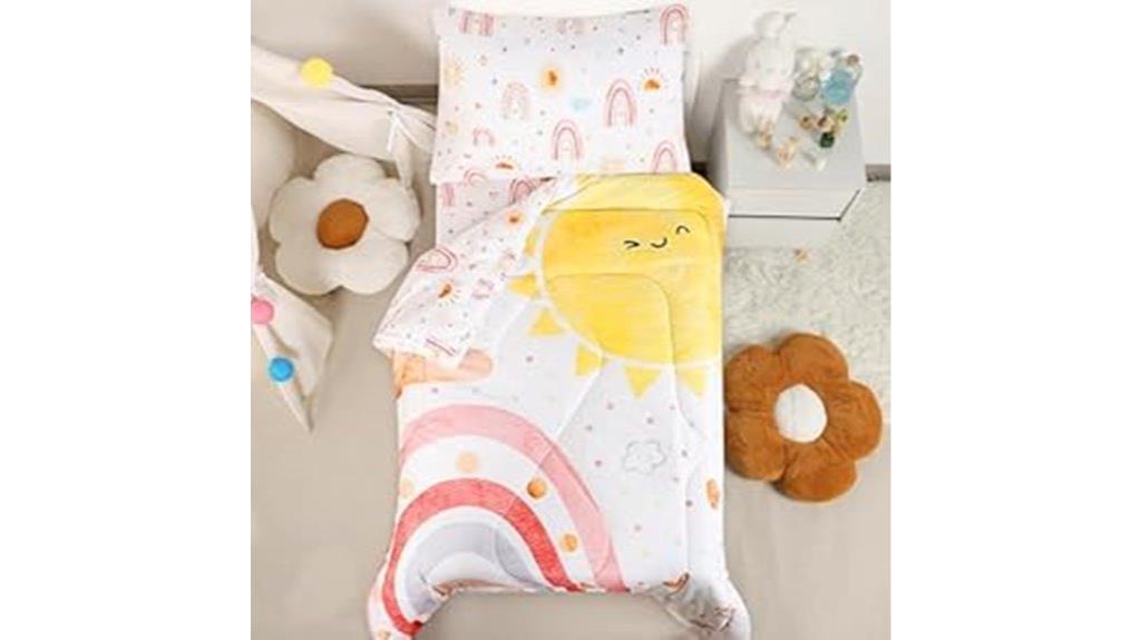 pink toddler girl bedding