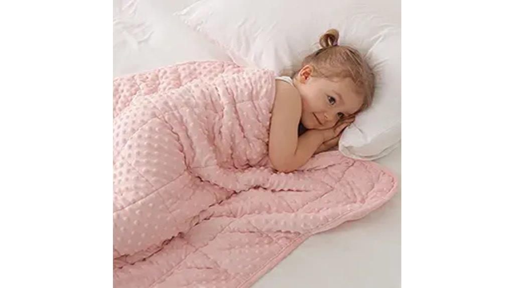 pink twin kids blanket