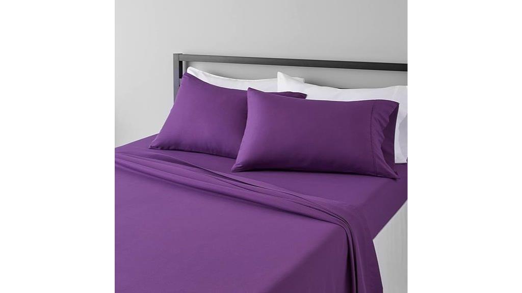 plum microfiber full sheets