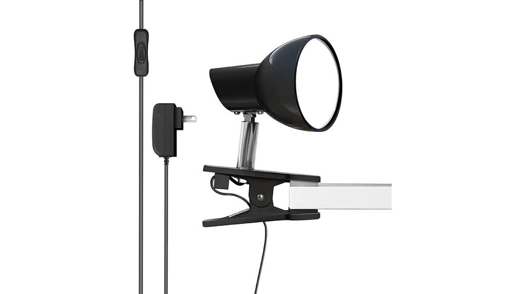 portable bedside clip light