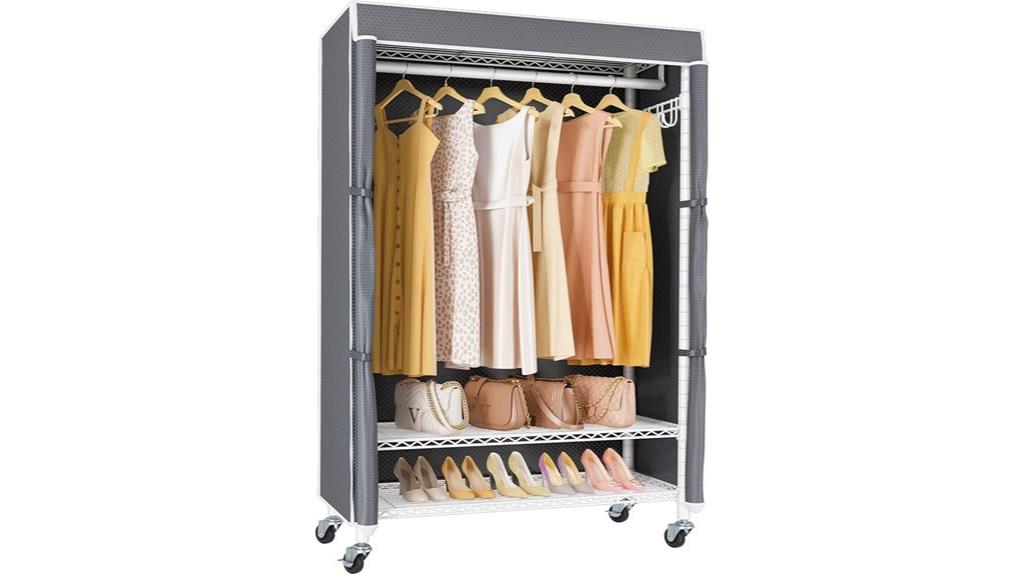 portable closet with cover