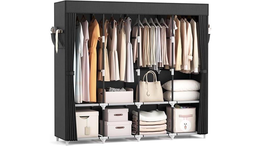 portable closet with cover