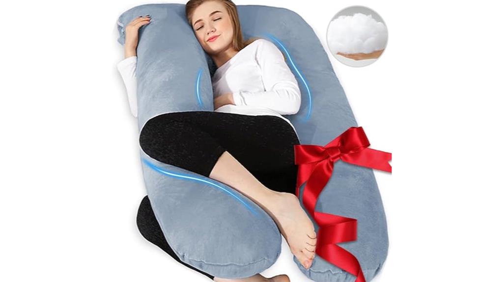 pregnancy pillow with cover