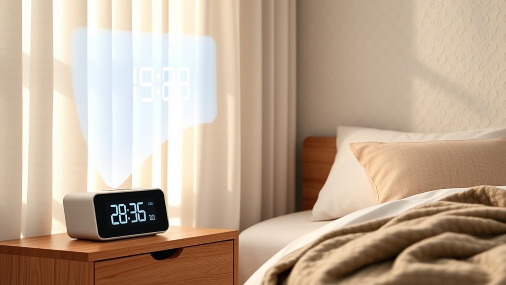 projection clock features