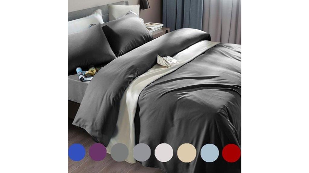 queen dark grey bedding