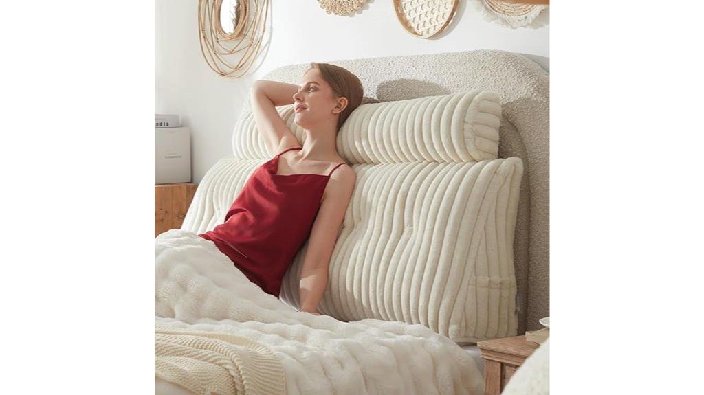 queen faux fur pillow set