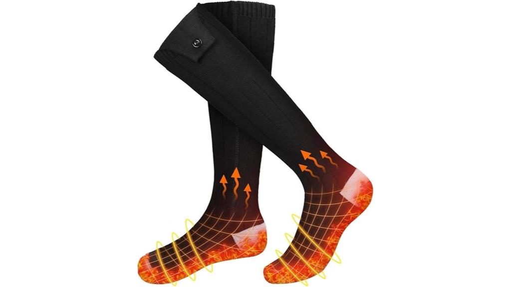 rechargeable heated thermal socks