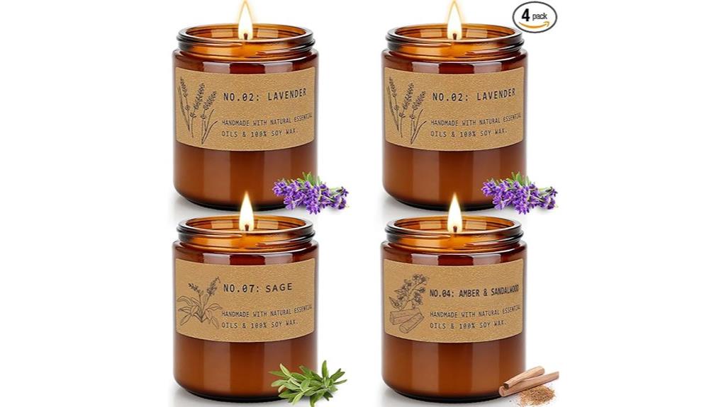 relaxing aromatherapy candle set