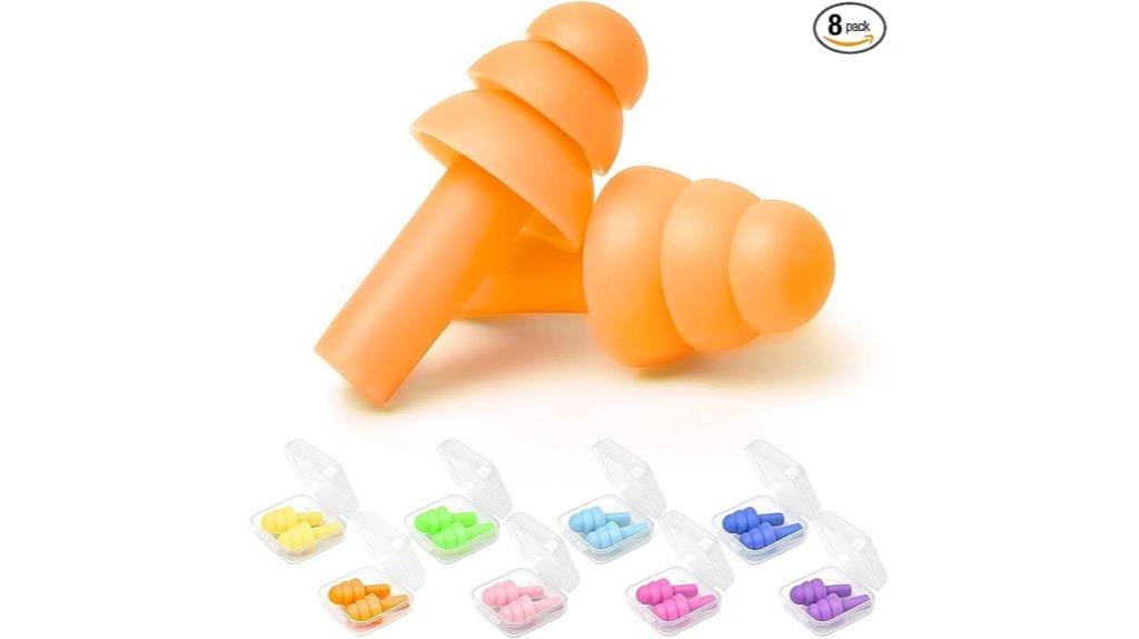 reusable silicone noise cancelling earplugs