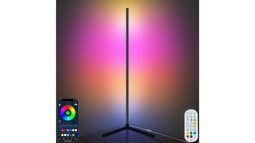 rgb color changing floor lamp