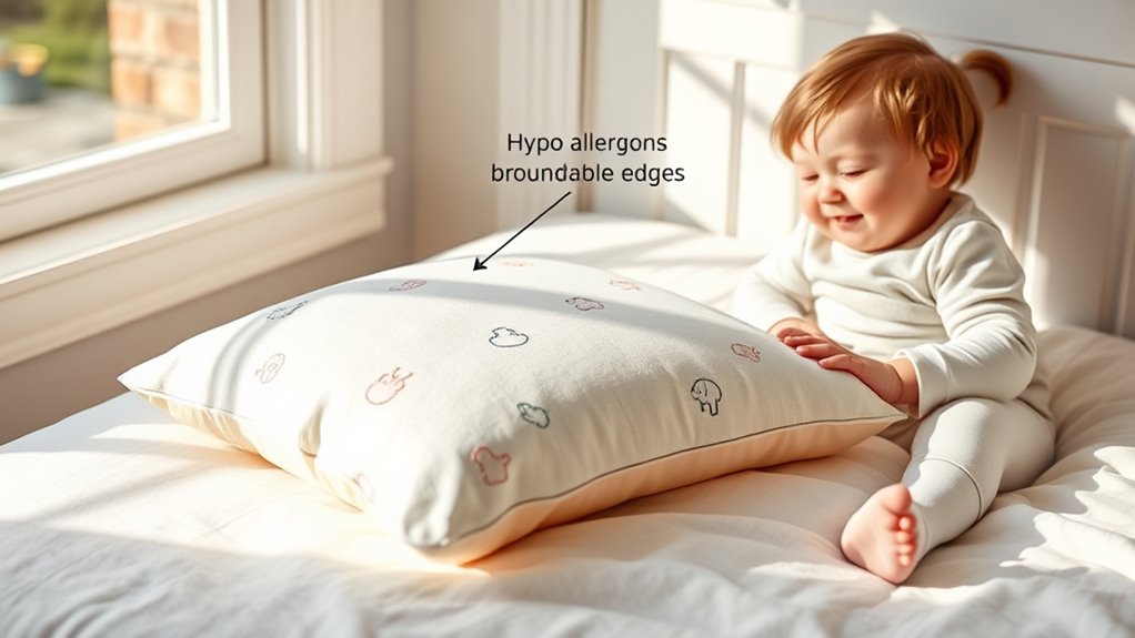 safe supportive toddler pillow