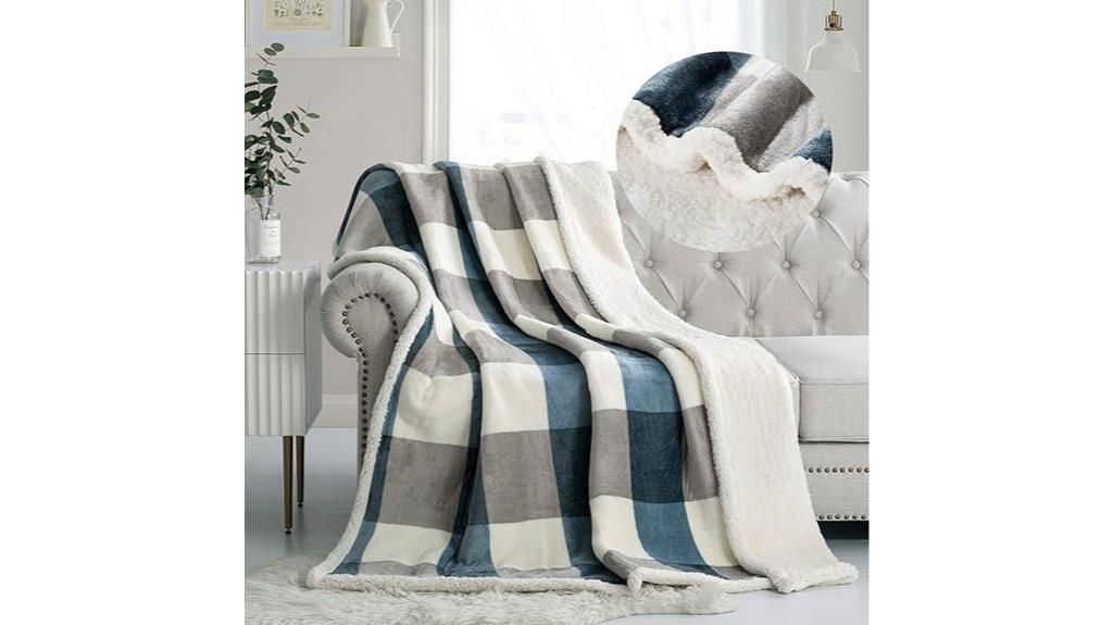 sherpa fleece blanket size