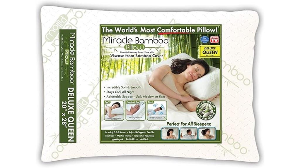 shredded memory foam pillow