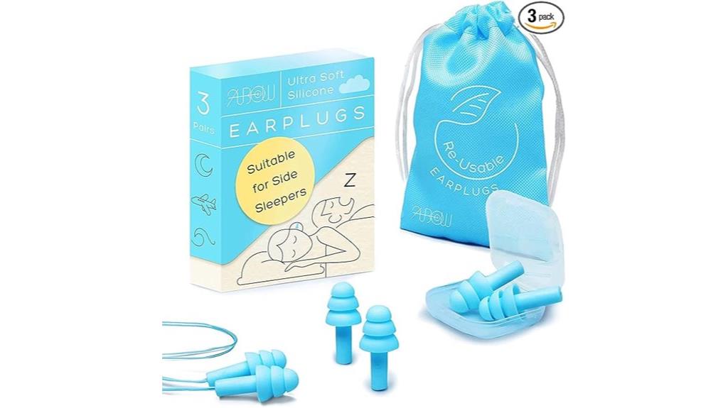 silicone sleep swim earplugs