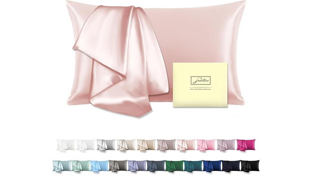silk pillowcase with zipper